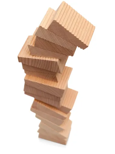 Holzbausteine Follies