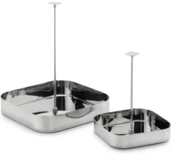 Italienisches Pendeltablett Edelstahl