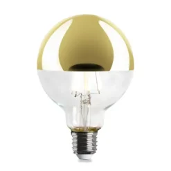 LED-Kopfspiegellampe Globe, Messing