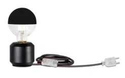LED-Kopfspiegellampe Globe, Schwarz
