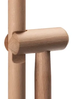 Stehkehrgarnitur Buchenholz und Stahlblech